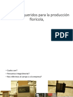 Factores para La Producción de Flores y Los Principales Cultivos en Ecuador