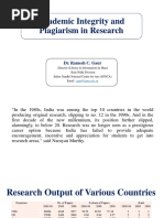 Week 13-Module 1 PPT - Academic Integrity and Plagiarism in Research PDF