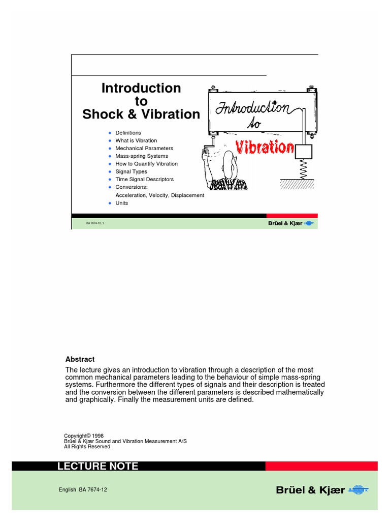 02 - Vibration Basics | PDF | Stationary Process | Amplitude