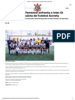 Corinthians F7 Feminino enfrenta o Inter Di Mooca pelo Paulista de Futebol Society