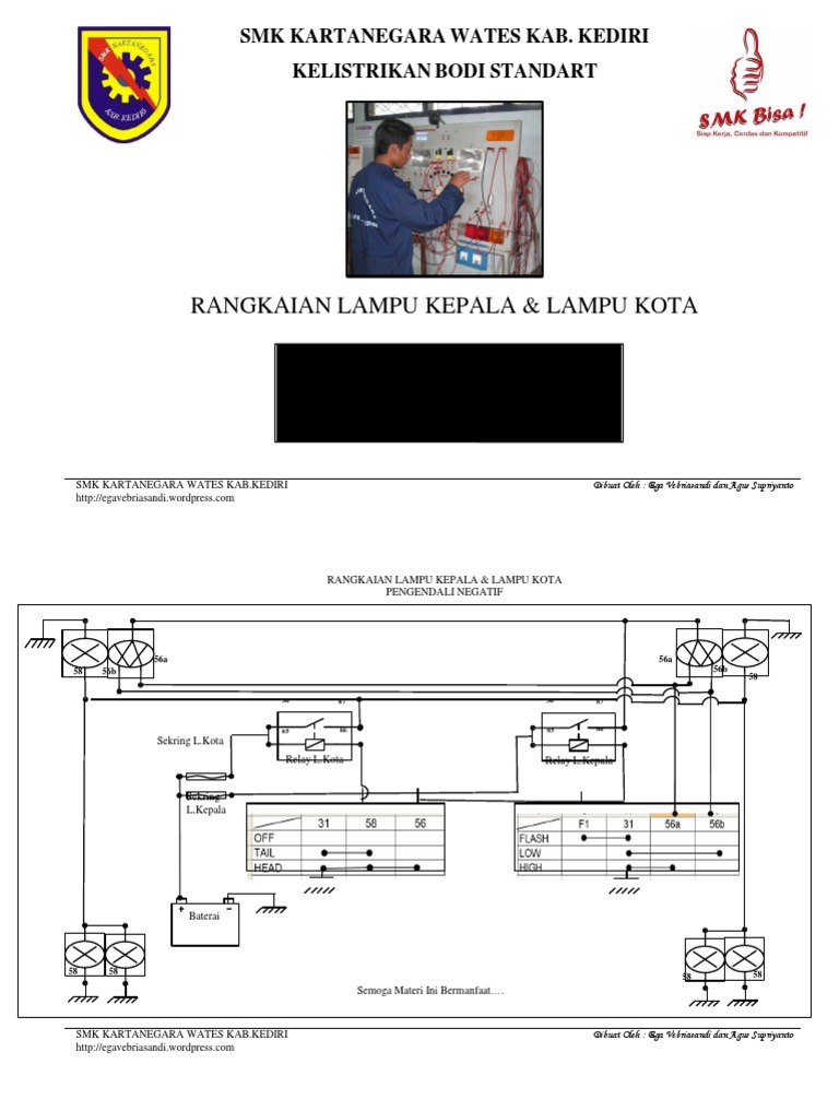 Dokumen Tips Rangkaian Lampu Kepala Dan Lampu Kota Pengendali