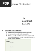 Java Source File Structure