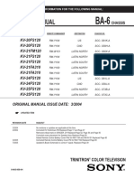 Sony kv-20fs120 21fm120 21fa310 24fs120 25fs120 Chassis Ba-6 PDF