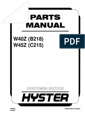 W45Z 2046059 SPIRAL PIN FOR HYSTER W40Z 