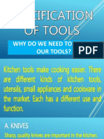 Specification of Tools