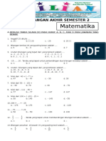 Soal UAS Matematika Kelas 4 SD Semester 2 Dan Kunci Jawaban (Salinan) PDF