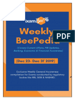 Weekly BeePedia 23rd Dec To 31st Dec 2019 PDF