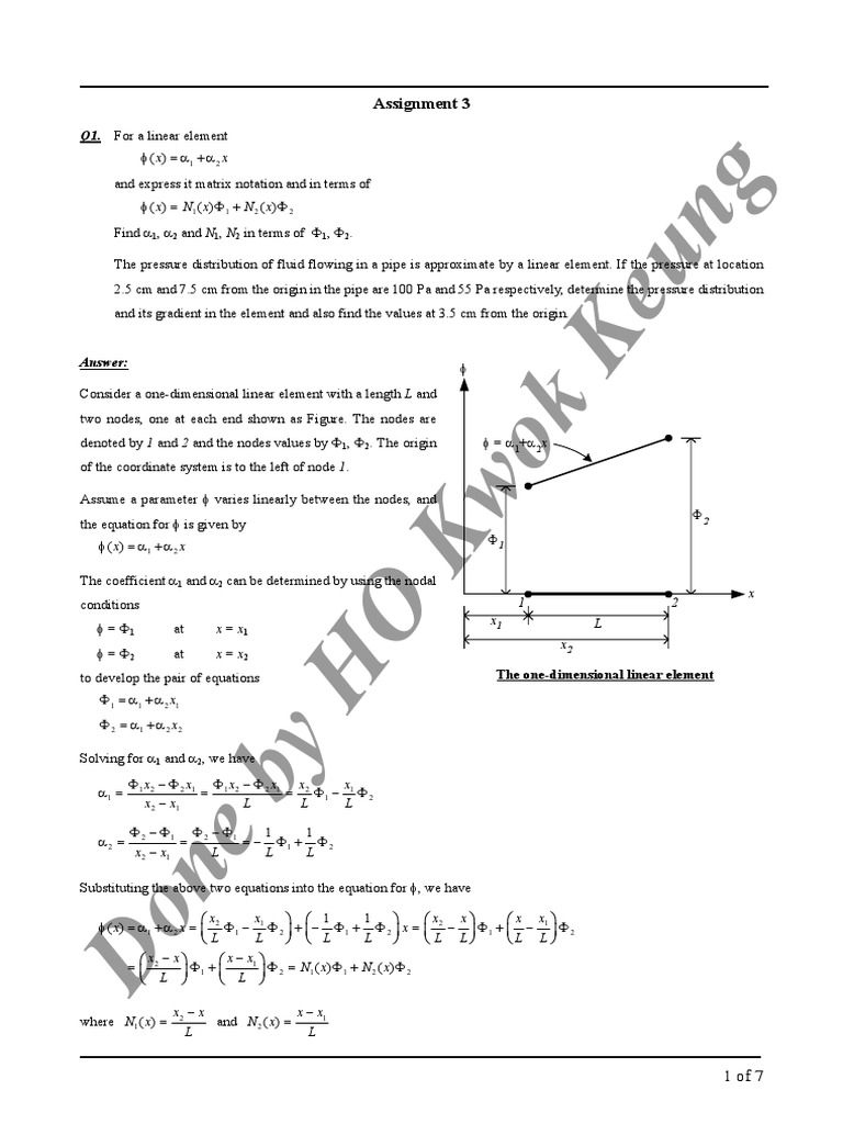 Engineering Students' FEM Guide | PDF | Matrix (Mathematics) | Finite ...