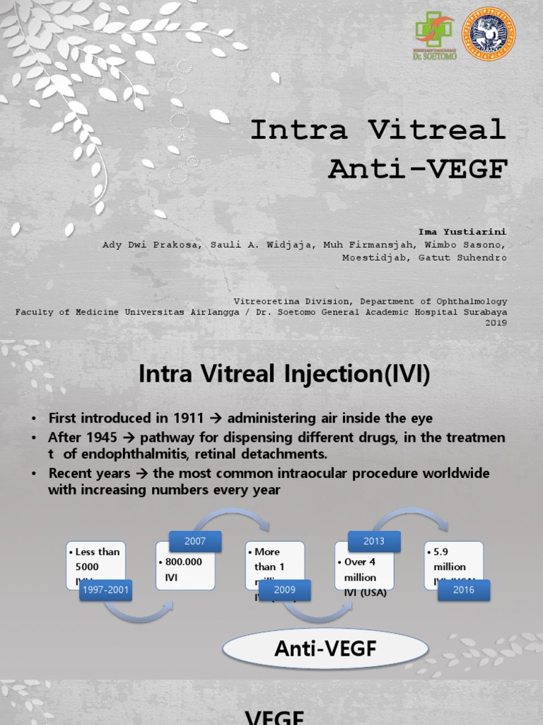 Intravitreal Anti-VEGF Injection Management | PDF | Vascular ...