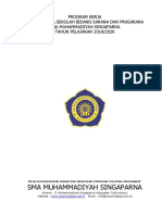 PROGRAM KERJA WAKASEK SARPRAS SMA MUHAMMMADIYAH SINGAPARNA 2019-2020 FIX