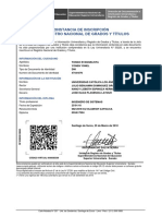 Certificado de Incripcion de Titulo A La Sunedu PDF
