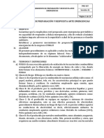 Procedimiento de Preparación y Respuesta Ante Emergencias