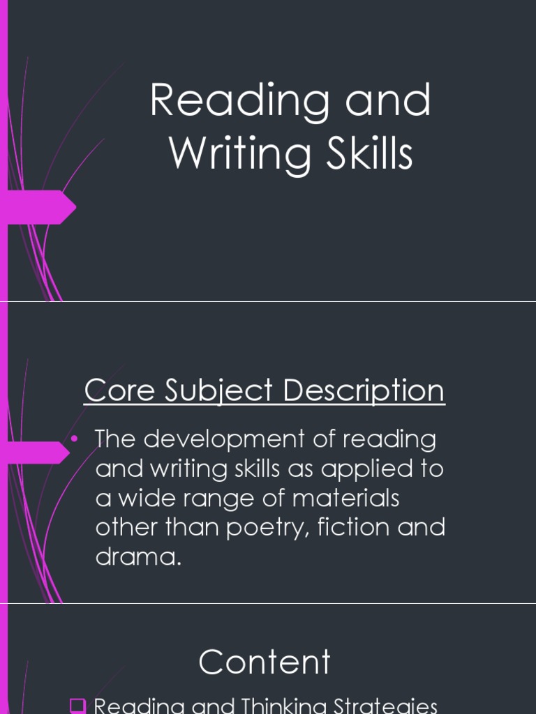 Powerpoint in Reading and Writing Skills | PDF | Critical Thinking
