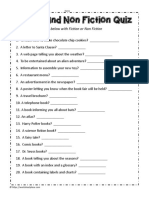 Fiction or Nonfiction Worksheet PDF