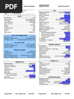 BE 350 Normals Checklist