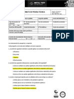 Examen Teorico Tecnico para Operario