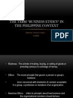 Understanding business ethics in the Philippine context