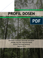 Booklet Profile Dosen KK Teknologi Kehutanan