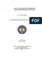 Analisis Kepadatan Penduduk dan Proyeksi Kebutuhan Permukiman di Kecamatan Depok Sleman 2015-2025