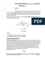 Moment of Inertia and Centroid Calculation for Engineering Sections