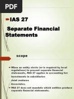 PAS 27 Separate Financial Statements