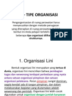 Tipe - Tipe Organisasi