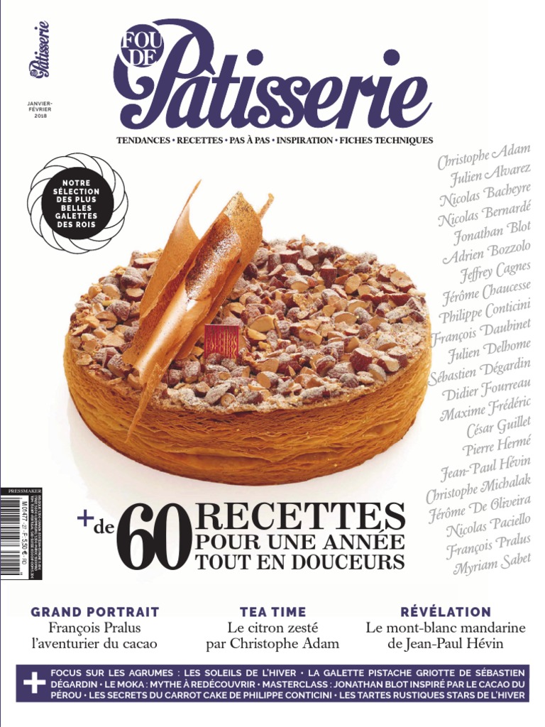 Telecharger Livre Patisserie Christophe Felder Gratuit Pdf Fou de Patisserie - Janvier 2018 PDF | PDF | Produits de boulangerie |  Cuisson