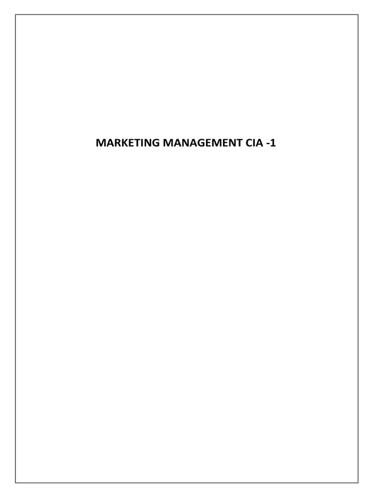 Marketing Management Exam Guide | PDF | Marketing | Sales