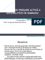 Metode de Predare Activă A Divizibilității