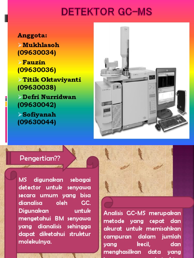Detektor GC-MS: Pengertian dan Fungsi | PDF | Teknologi & Rekayasa