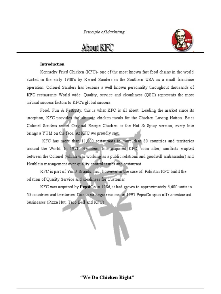 KFC Final | PDF | Business | Foods