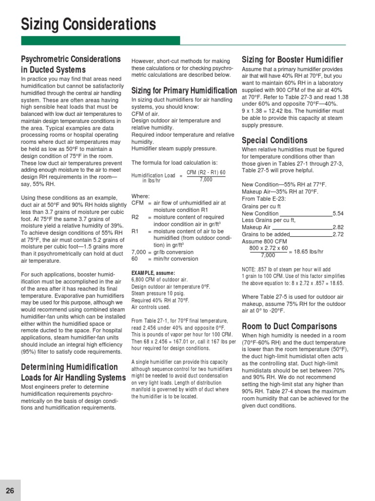 Humidification Load Calculation Armstrong PDF | PDF | Relative Humidity ...