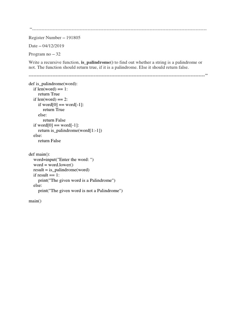 Python Functions for String and Number Processing | PDF | Class ...