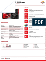 Msi x470 Gaming Pro Datasheet