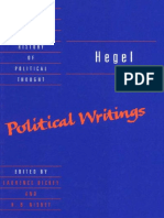 Hegel, G.W.F. - Political Writings (Cambridge, 2004) PDF