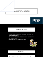 La Certificación PDF