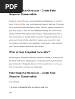 Fake Snapchat Generator – Create Fake Snapchat Conversation