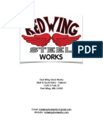 Red Wing Steel Works 3x5 Heavy Duty Welding Table Plans PDF