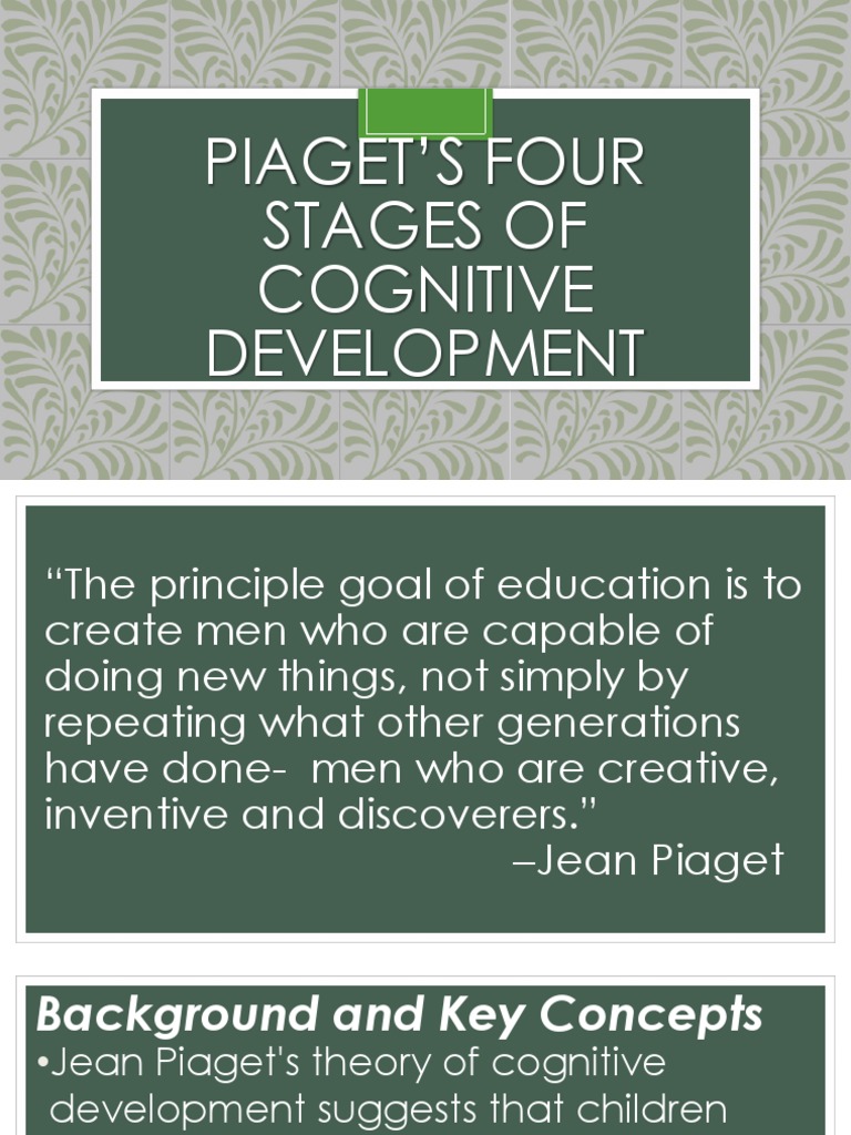 Piaget's Cognitive Development Stages | PDF | Cognitive Development ...
