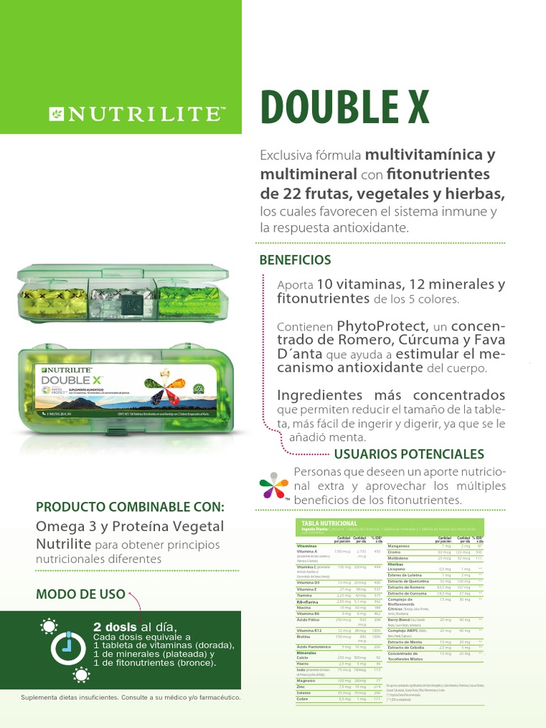 Double X | Descargar gratis PDF | Magnesio | Vitamina