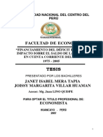 Deficit Fiscal y Balanza Comercial Tesis PDF