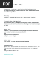 Delta M1 Task 1,2 Terminology