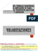 Valorizaciones Formulas Polinomicas Garantias Ampliacion PDF