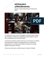 Cluster Training para Hipertrofia%2FRendimiento - Physical Training and Sport
