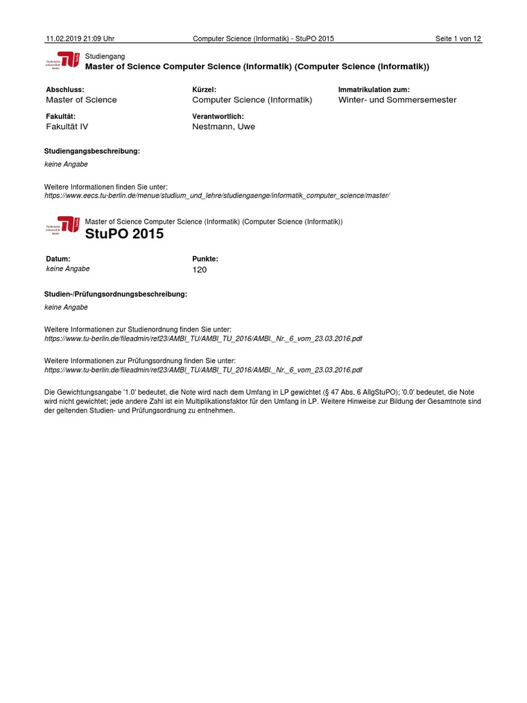 Studiengang Computer Science (Informatik) - Computer Science ...