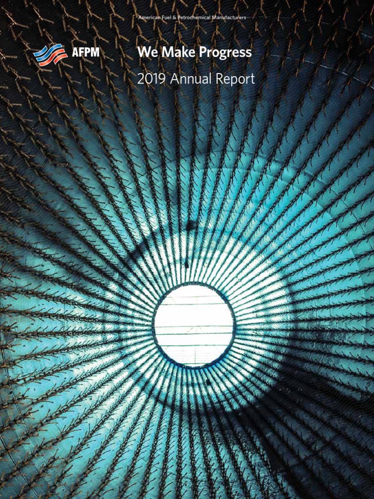 AFPM Annual Report 2019 | PDF | Oil Refinery | Greenhouse Gas
