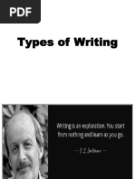 Types of Writing