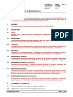 MN-P-01, Procedimiento General de Mantenimiento PDF