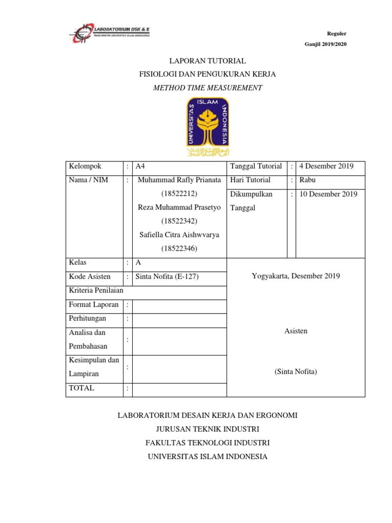 Method Time Measurement PDF