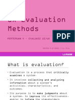 UX Evaluation Methods Guide